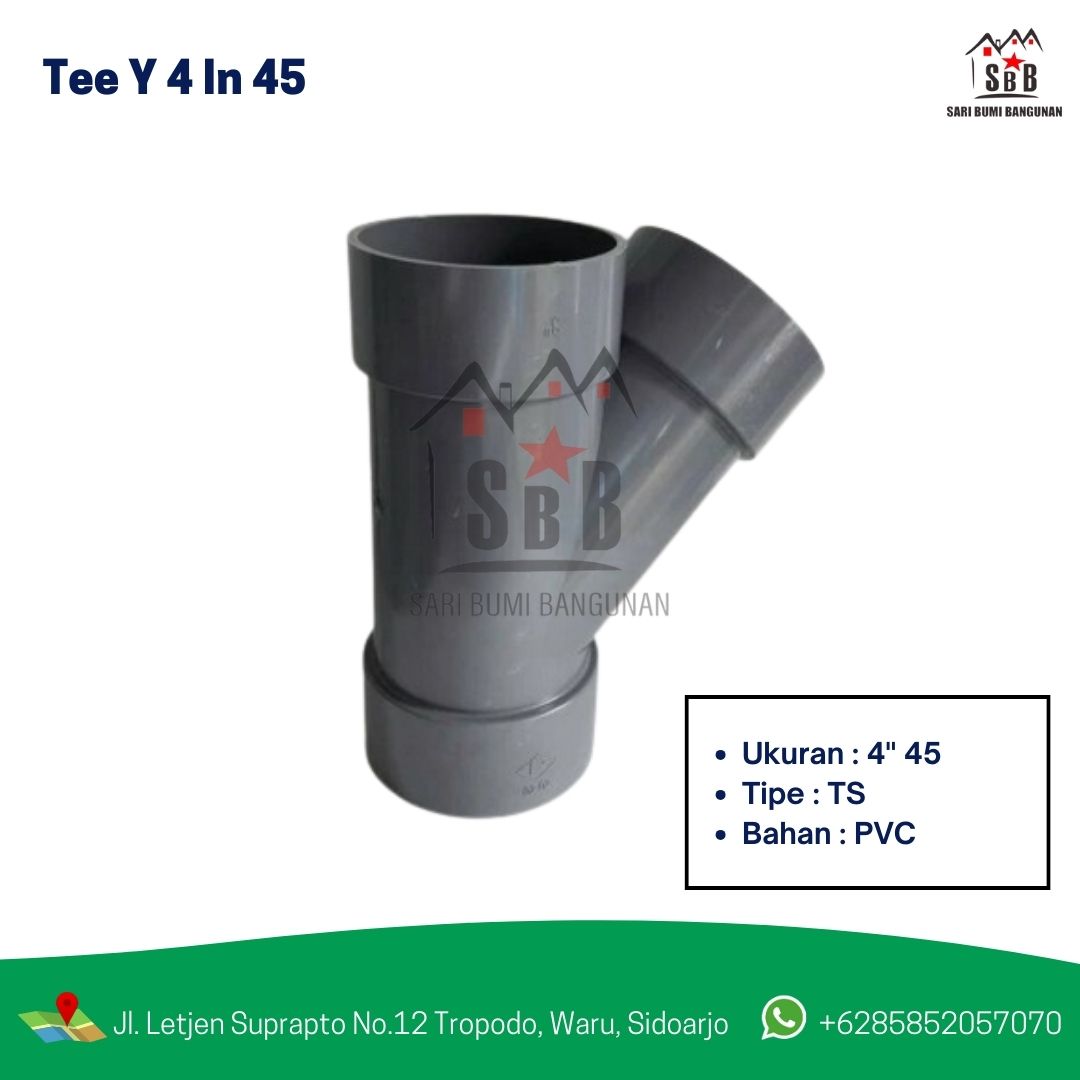 Tee Y 4 In 45